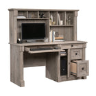 Sauder 59"W La Collection Palladia Bureau - Finition Split Oak-  Deux tiroirs supplémentaires avec glissières métalliques et butées de sécurité pour la sécurité de toute la famille