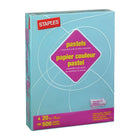 Staples - Papier à copies recyclé à 30 % - couleurs pastel - 8 1/2 po x 11 po - 5000 Feuilles-Emballage transparent refermable permettant un stockage et un accès faciles