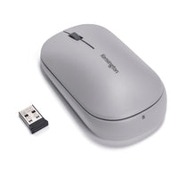 Souris Kensington SureTrack avec double connectivité sans fil - gris-Fournit plusieurs options de jumelage : connectez-vous à un ordinateur portable ou appareil mobile via Bluetooth 3.0 ou 5.0 (Bluetooth LE) afin d’éviter d’utiliser un port USB, ou bien à un PC de bureau à l’aide d’un nano-récepteur USB 2,4 GHz