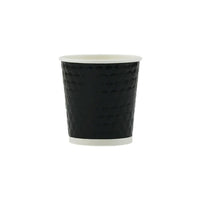 Gobelets à Double Paroi Ondulée - 4oz - Rouge - Paquet de 200-Servez vos boissons chaudes et froides avec confiance