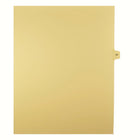 Markmaker - 25 tabs/PQT, 5 PQT/Boite, Intercalaires imprimes Legal, Chamois, 1/15th coupe| format lettre, sans trous, Numero 51-Intercalaires imprimes Legal