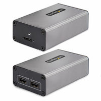 StarTech - Prolongateur fibre optique USB 3.0 à 2 ports-Étendez et connectez deux appareils USB 3.2 Gen 1 (5 Gbit/s) jusqu'à 1150 pieds de distance via un câble fibre multimode OM3 LC vers LC