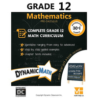 Dynamic Math - Cahier d'exercices, Alberta, 12e année-Couvre le programme de mathématiques de 12e année de l'Alberta