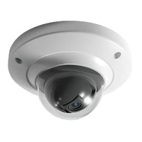 SeqCam – Mini Caméra dôme réseau IR anti-vandalisme pleine HD 2 mégapixels, 2,1 po x 4,3 po x 4,3 po, blanc-Capteur 1/3 po Exmor CMOS à balayage progressif 2 mégapixels