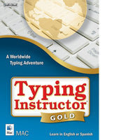 Individual Software – Logiciel de dactylo Typing Instructor Gold, pour Mac, anglais [téléchargement]-Les dactylographes peuvent apprendre en anglais ou en espagnol