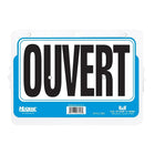 HeadLine Sign – Enseigne à double face 3826 Ouvert/Fermé, français, plastique, 8 1/2 x 11 po-Enseigne à double face fabriquée de plastique durable pour un usage à l'extérieur tout comme à l'intérieur