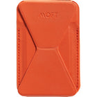 MOFT Snap-On Magnetic MagSafe Compatible Phone Wallet Stand pour iPhone - Orange-3,8 po x 2,5 po x 0,24 po