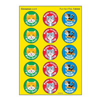 Trend Enterprises Purr-fect Pets/Cinnamon Stinky Stickers-Des autocollants amusants et fantaisistes au parfum de cannelle apportent de la joie en toute occasion, n'importe quel jour de l'année.