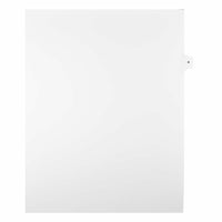 Mark Maker – Onglets séparateurs juridiques blancs, 1/15 onglets, format lettre, sans trous, numéro 4, 25/paquet-Onglets séparateurs blancs, 1/15 onglets