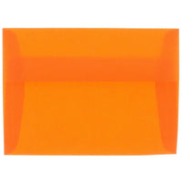 JAM Paper Enveloppes translucides A6, orange, 250/paquet-Enveloppes en papier translucide orange