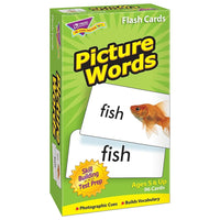 TREND enterprises Inc. Ensemble de cartes éclair, Mots imagés, 96 cartes-Ensemble de cartes éclair pour la salle de classe, l’établissement de soins ou pour l’utilisation à domicile pour l’enseignement du vocabulaire anglais de base