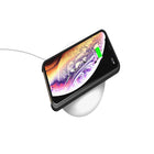 Adam Elements Chargeur sans fil rapide OMNIA Q Qi avec fonction d'éclairage LED multicolore-Charge 100% sûre avec surcharge, surchauffe et protection contre les courts-circuits