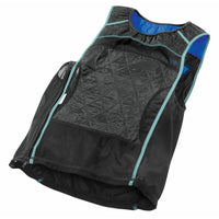 Débardeur KewlShirt à refroidissement par évaporation TechNiche HyperKewl - Noir et Sarcelle - Grand-Grand