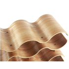 Cathay Importers Bentwood vague 10 bouteilles casier à vin, 9,75 " H x 15" W x 6" D-Cadeau idéal pour les anniversaires, mariages, Noël et pour le vin aficionado