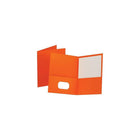 OxfordMD – Porte-documents de format lettre à double pochette, orange, 25/paquets-Ces porte-documents à double pochette sont dotés d’un fini similicuir perlé pour une allure et un toucher riches