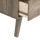 Prepac – Commode à 6 tiroirs Milo, style moderne milieu du siècle, gris délavé (DDBR-1406-1)-Construit de bois composés laminés, non toxiques, conformes à la norme CARB-2
