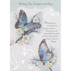 Rosedale – Cartes de sympathie et enveloppes « Wishing You Comfort And Peace » 5 1/2 x 8 (po) 12/paquet (17504)-Imprimé sur du papier cartonné non couché de haute qualité