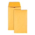 Staples - Enveloppes kraft n° 6 pour monnaie avec rabats gommés, 3 3/8 x 6 po, 28 lb, brun, boîte de 250-Papier brun résistant de 28 lb qui protège le contenu