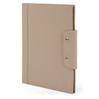 Tru Red Vegan leather minimal padfolio, Cream (WRC2396TR-CREAM)-12.75po(H) x 9.75po(W) x 0.50po(D)