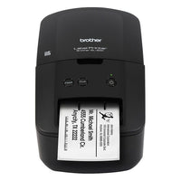Brother QL-600 Imprimante d'étiquettes de bureau-Créez des étiquettes en papier et en pellicule rentables et de haute qualité pour les colis, les enveloppes, les classeurs, les badges d’identification, la gestion des actifs