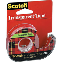 Scotch™ - Ruban transparent avec dévidoir, 12,7 mm x 32,9 m-Fini lustré  