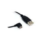 StarTechMD ® Câble USB A/Micro B mâle vers mâle UUSBHAUB3RA de 3 pi-Interface haute vitesse USB 2.0 pour une vitesse de transfert allant jusqu’à 482 Mb/s