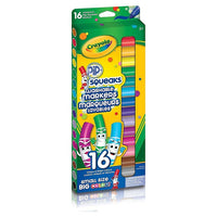 Crayola - Marqueurs lavable de la collection Pip Squeaks - Paquet de 16-16 marqueurs Pip Squeaks