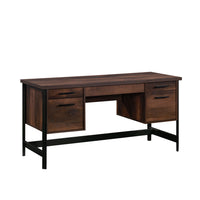 Sauder 60"W La Collection Briarbrook Bureau - Finition Barrel Oak-Quatre tiroirs dotés de glissières à extension complète peuvent contenir diverses fournitures de bureau