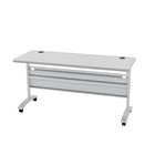 Table de formation Heartwood HDL 60 po x 24 po - gris-Base métallique argentase / Dessus gris
