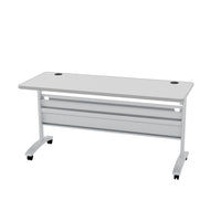 Table de formation Heartwood HDL 60 po x 24 po - gris-Base métallique argentase / Dessus gris