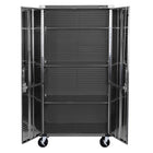 Seville Classics - Armoire de rangement roulante UltraHD - 36 po L x 18 po l x 72 po H - Graphite-4 étagères au total (3 à hauteur réglable)