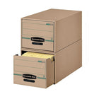 Système de rangement à tiroirs recyclé Bankers Box Stor/Drawer format Légal-Panneaux de tiroir renforcés à l’avant et à l’arrière pour une meilleure durabilité.