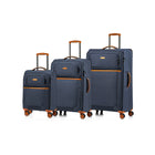 Champs - Ensemble de 3 valises extensibles de la "Classic II" - Marine-De la collection Classic II