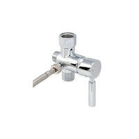 Brondell – Trousse de mise à niveau pour robinet mélangeur chaud/froid MVK-10-Valve en laiton avec arrêt d’eau (sécurité avancée). Comprend un tuyau de raccordement à eau chaude en métal tressé (7/8 po de longueur, connexion standard de 3/8 po).