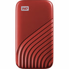 Western Digital - Disque SSD externe My Passport 2 To USB 3.2 - Rouge-Capacité de mémoire de 2To : Offre suffisamment d’espace pour archiver des documents, des photos, de la musique et plus encore