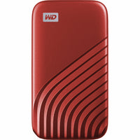 Western Digital - Disque SSD externe My Passport 2 To USB 3.2 - Rouge-Capacité de mémoire de 2To : Offre suffisamment d’espace pour archiver des documents, des photos, de la musique et plus encore