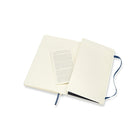 Moleskine – Carnet, ligné, grand format, bleu saphir, couverture souple-Reliure