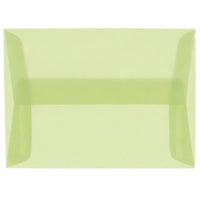 JAM Paper Enveloppes translucides A10, vert feuille, 50/pqt-Enveloppes en papier translucide vert feuille