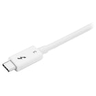 StarTech.com - Câble Thunderbolt 3, 40 Go/s, 1,2 pi, blanc (TBLT3MM1MW)-Prend en charge le débit de donnée de 40 Go/s
