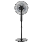 Ecohouzng - Ventilateur sur pied AC de 16 po avec telecommande-Le noir