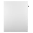Markmaker - Intercalaires imprimes Legal, Blanc, 1/25th coupe, format lettre, sans trous, 25 tabs/PQT, 5 PQT/Boite, Numero 179-Intercalaires imprimes Legal