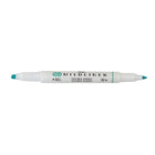 Zebra – Surligneur double pointe style stylo Mildliner, bleu vert doux-L'encre résistante à l'eau douce est translucide et excellente pour la stratification