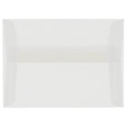 JAM Paper Enveloppes à livrets, vélin translucide, fini métal. et ferm. gommée, 3 5/8 x 5 1/8 po, incolore, paquet de 1000-Incolore