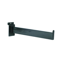 Eddie's - Bras droit Slatwall 12 po - Rectangulaire - Noir - 10/paquet-Bras droit