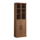 Sauder - 435133 La Collection HomePlus Meuble de rangement - Finition Sienna Oak-Son design configurable permet de positionner les portes en haut, en bas, à gauche ou à droite.