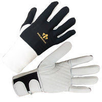 IMPACTO® 473-31 X-GR Paire Gant Antichocs avec Support de poignet élastique, doigts complets, coussinet 4.5mm paume/doigts-1