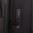 Air Canada - Valise à roulettes souple de 24 po Central Collection - Noir-Sangle de compression intérieure