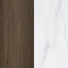 South Shore - Hype - Buffet avec rangement à vin - Noyer naturel et Faux marbre carrara-Assemblage requis : nos produits nécessitent d’être assemblés. Cependant, soyez sans crainte! Chaque meuble vient avec un guide détaillé pour que vous viviez une expérience de montage sans souci.