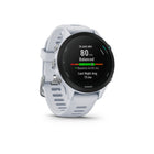 Garmin - Montre GPS de course à pied Triathlon et Multisports avec musique Forerunner 255S de - Whitestone-Avec son design elegant et son poids de 1,4 oz, vous oublierez presque que vous portez la Forerunner 255S Music, même lorsque vous dormez.