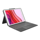 Logitech - Étui Combo Touch avec pavé tactile pour iPad (7e, 8e et 9e génération) - Graphite-Modifiez des documents, parcourez les applications et créez des présentations avec une précision inégalée à l'aide d'un pavé tactile multi-gestes familier.
